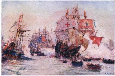 De Spaanse Armada 1588, 1915 door William Lionel Wyllie